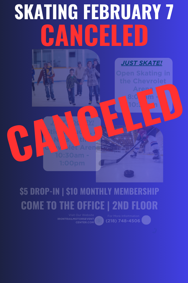 CANCELED 2/7 Skating Times