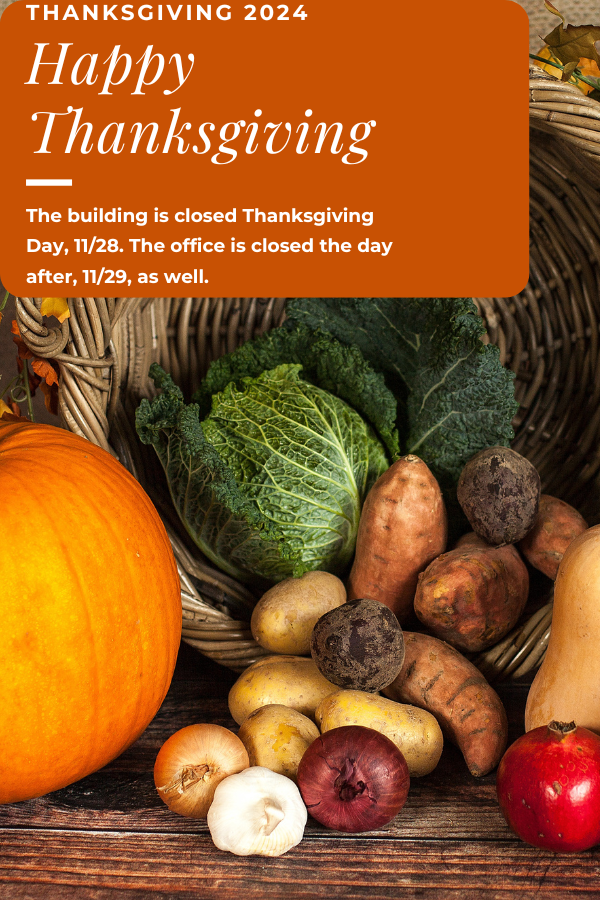 Thanksgiving Day CLOSED