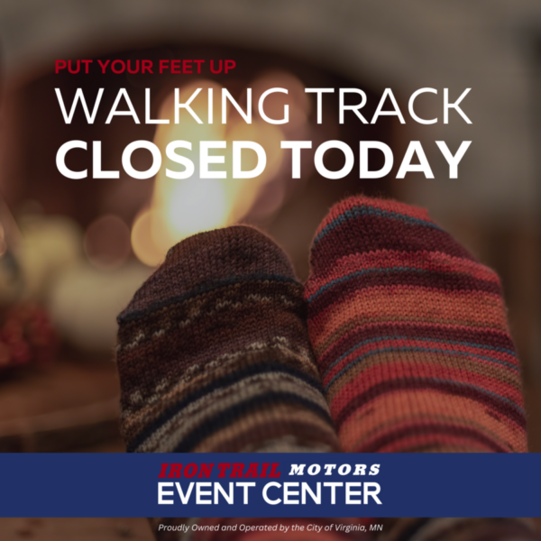 Walking Track Closed at 4 PM on 1/8/26