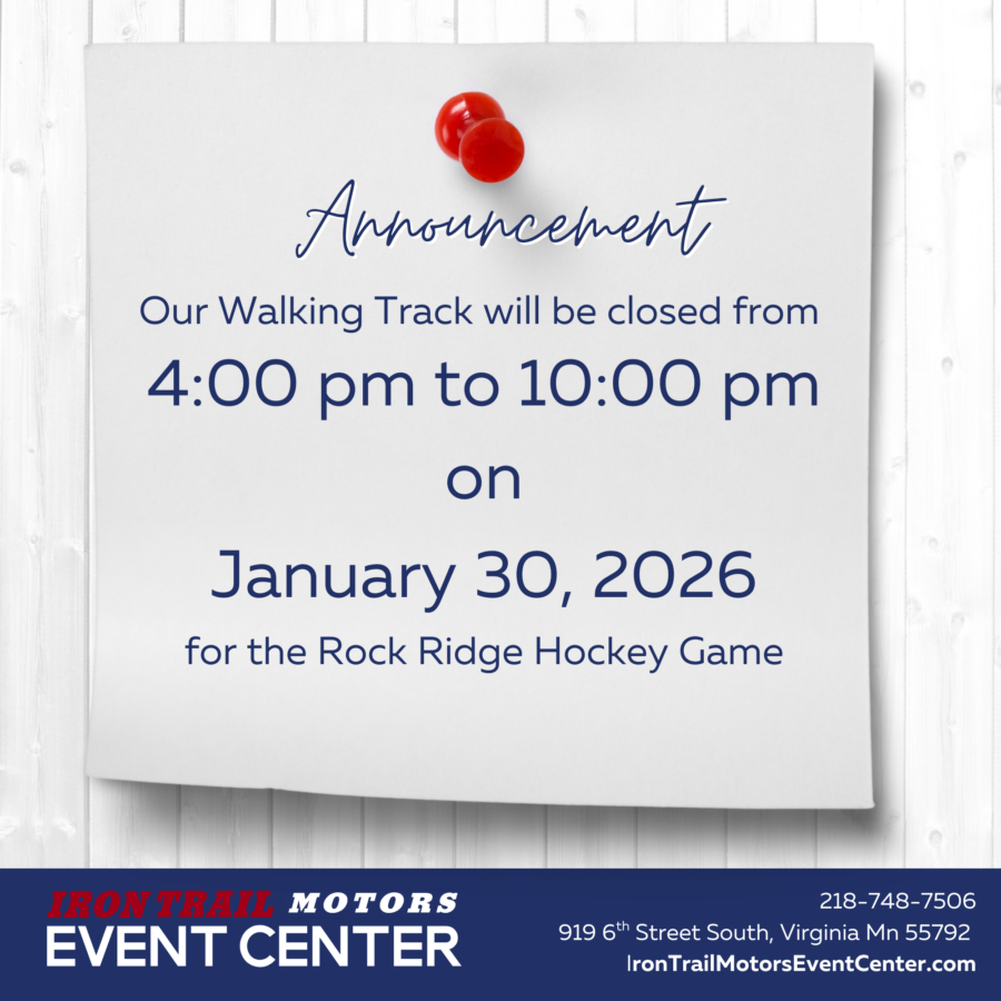 Walking Track Closed on 01/30/26