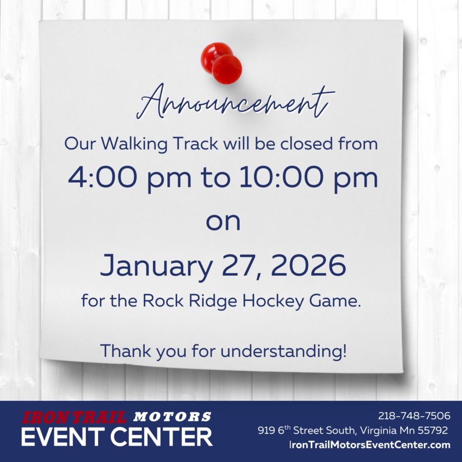 Walking Track Closure 01/27/2026