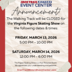 Walking Track Closed for Figure Skating Show