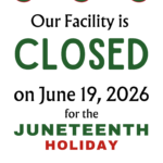 Closed for the Juneteenth Holiday