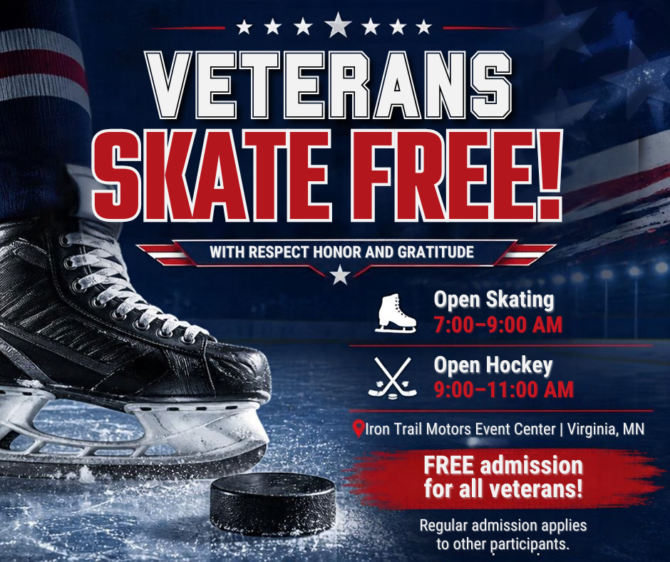 Veterans Skate Free on Veterans Day!